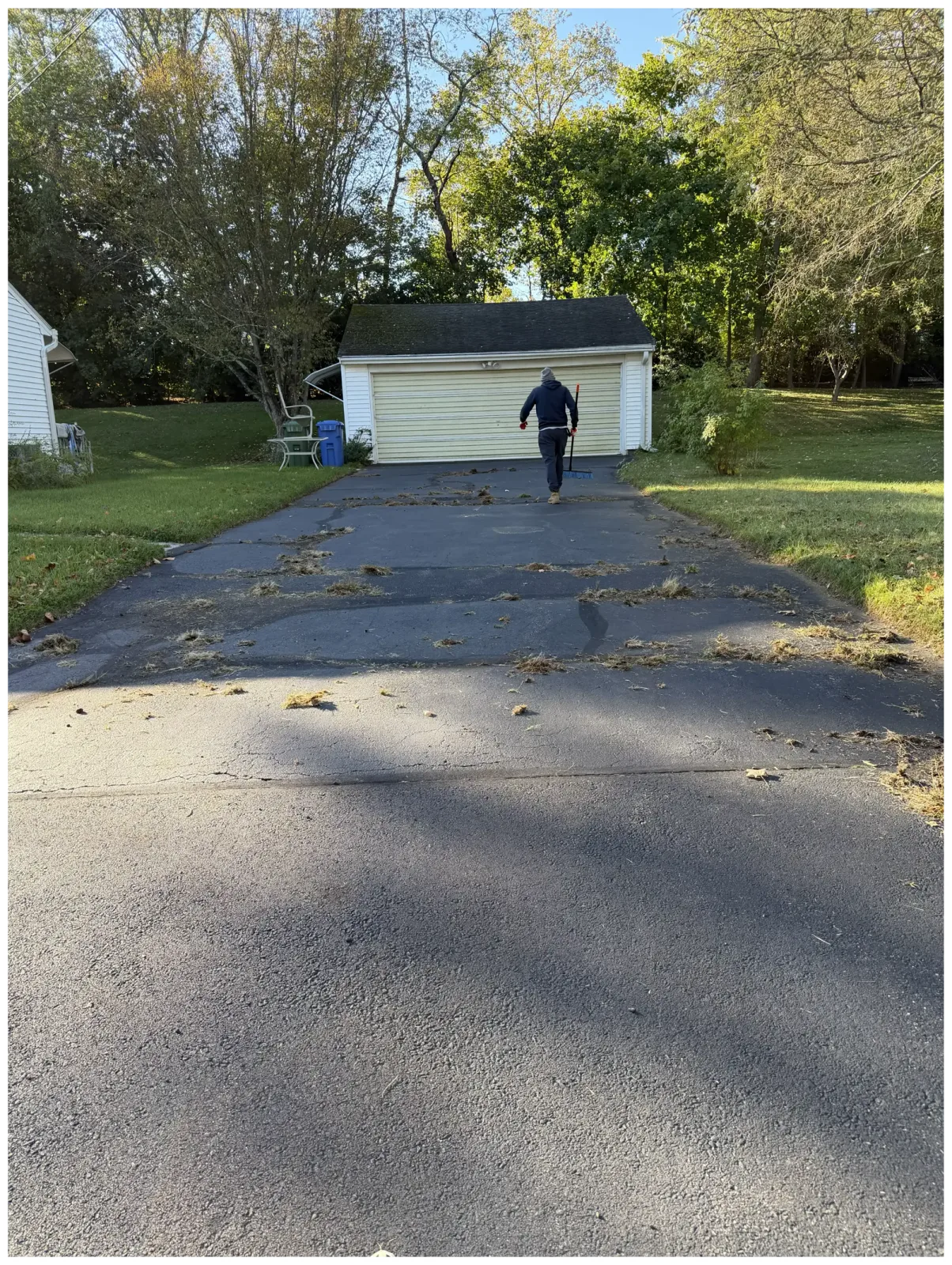 Driveway Dañado y Desgastado antes de GGRL